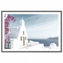 Santorini Dome Church Art Print