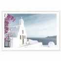 Santorini Dome Church Art Print