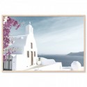 Santorini Dome Church Art Print