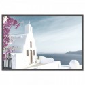 Santorini Dome Church Art Print