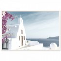 Santorini Dome Church Art Print