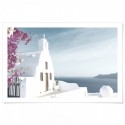 Santorini Dome Church Art Print