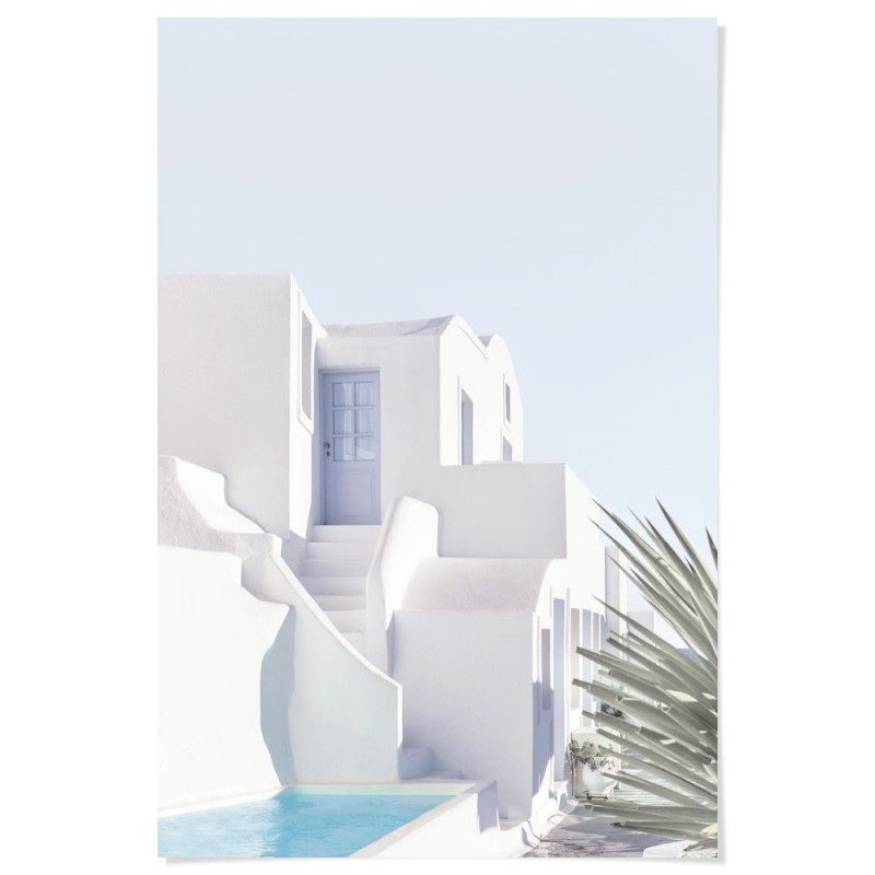 Santorini Holiday Art Print