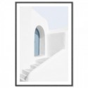 Santorini Seaside Home Art Print