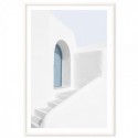 Santorini Seaside Home Art Print