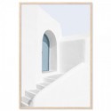 Santorini Seaside Home Art Print