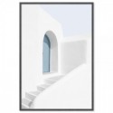 Santorini Seaside Home Art Print