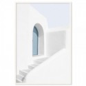 Santorini Seaside Home Art Print