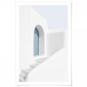 Santorini Seaside Home Art Print