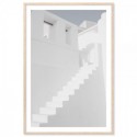 Santorini Stairs Art Print