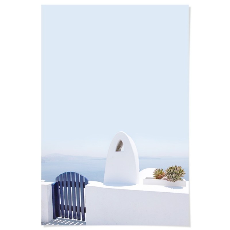 Santorini View Art Print