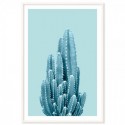 Blue Cactus Art Print