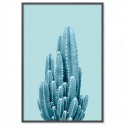 Blue Cactus Art Print