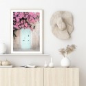 Blue Door Bougainvillea Art Print