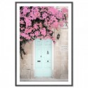 Blue Door Bougainvillea Art Print