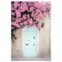 Blue Door Bougainvillea Art Print