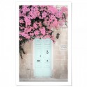 Blue Door Bougainvillea Art Print