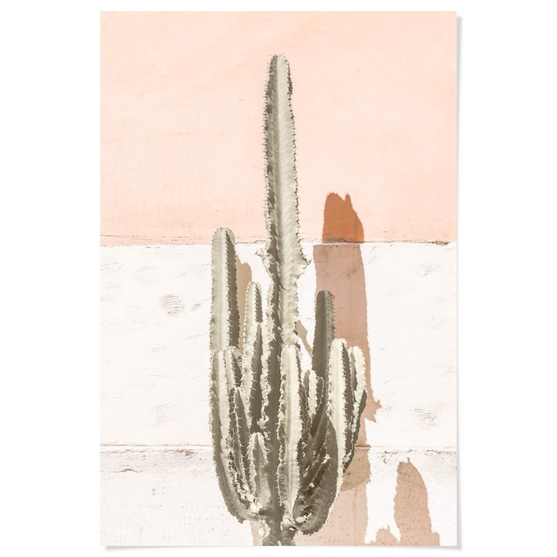 Cactus Soft Blush Art Print