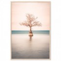 Lone Cypress Tree Lake Art Print