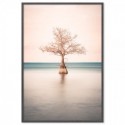 Lone Cypress Tree Lake Art Print