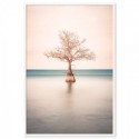 Lone Cypress Tree Lake Art Print