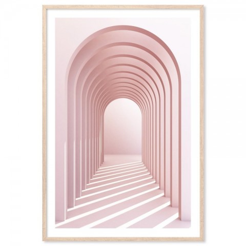 Pink Arches Art Print