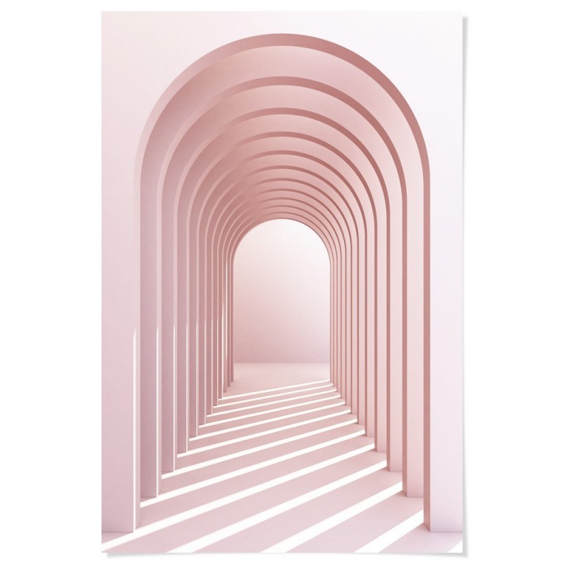 Pink Arches Art Print