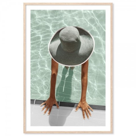 Poolside Holiday Art Print