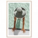 Poolside Holiday Art Print