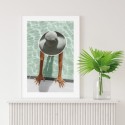 Poolside Holiday Art Print