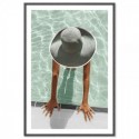 Poolside Holiday Art Print