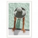 Poolside Holiday Art Print