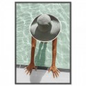 Poolside Holiday Art Print