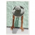 Poolside Holiday Art Print