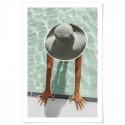 Poolside Holiday Art Print