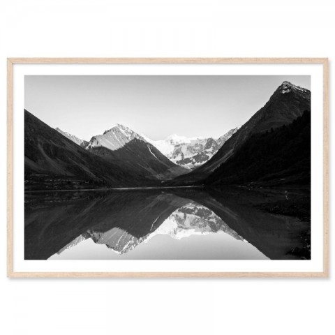 Snow Mountain Lake Art Print