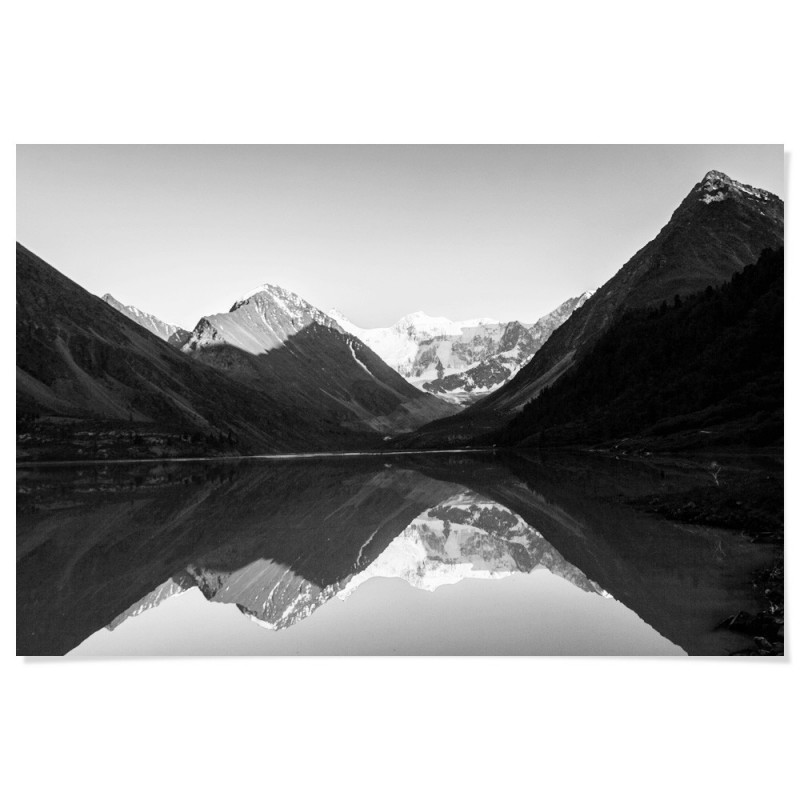 Snow Mountain Lake Art Print