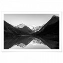 Snow Mountain Lake Art Print