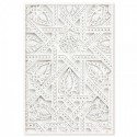 White Ornate Moroccan Design Art Print