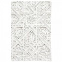 White Ornate Moroccan Design Art Print