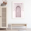 Moroccan Pink Door Art Print