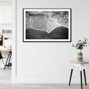 Charcoal Beach Art Print