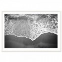 Charcoal Beach Art Print