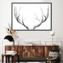 Deer Antlers Art Print