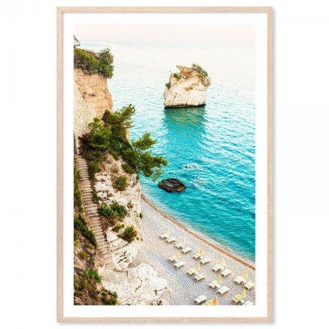 Mattinata Beach Holiday Art Print