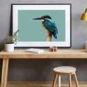 Kingfisher Bird Art Print