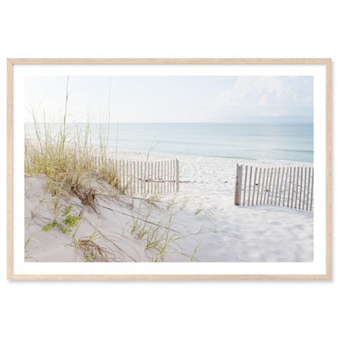 Beach Dunes At Sunrise Art Print