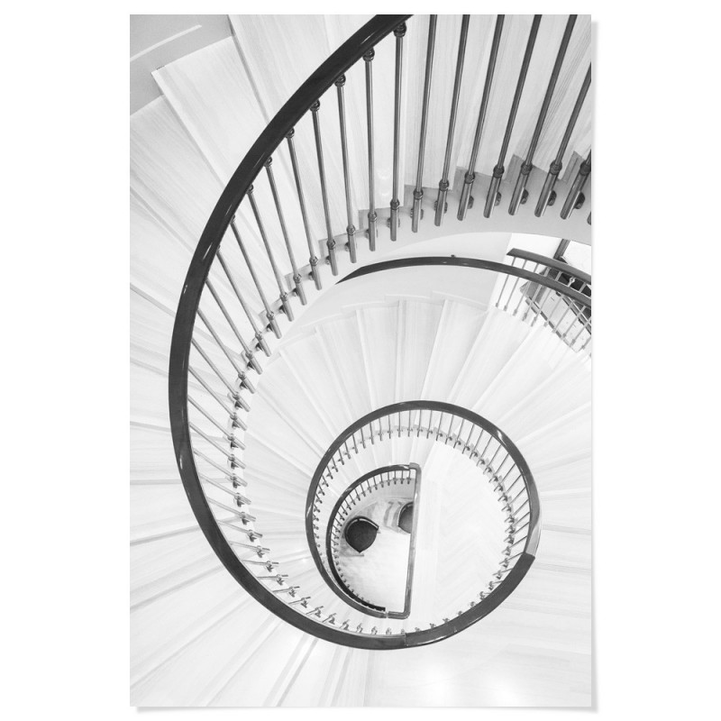 Classical Spiral Staircase Art Print