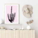 Blush Pink Cactus Art Print