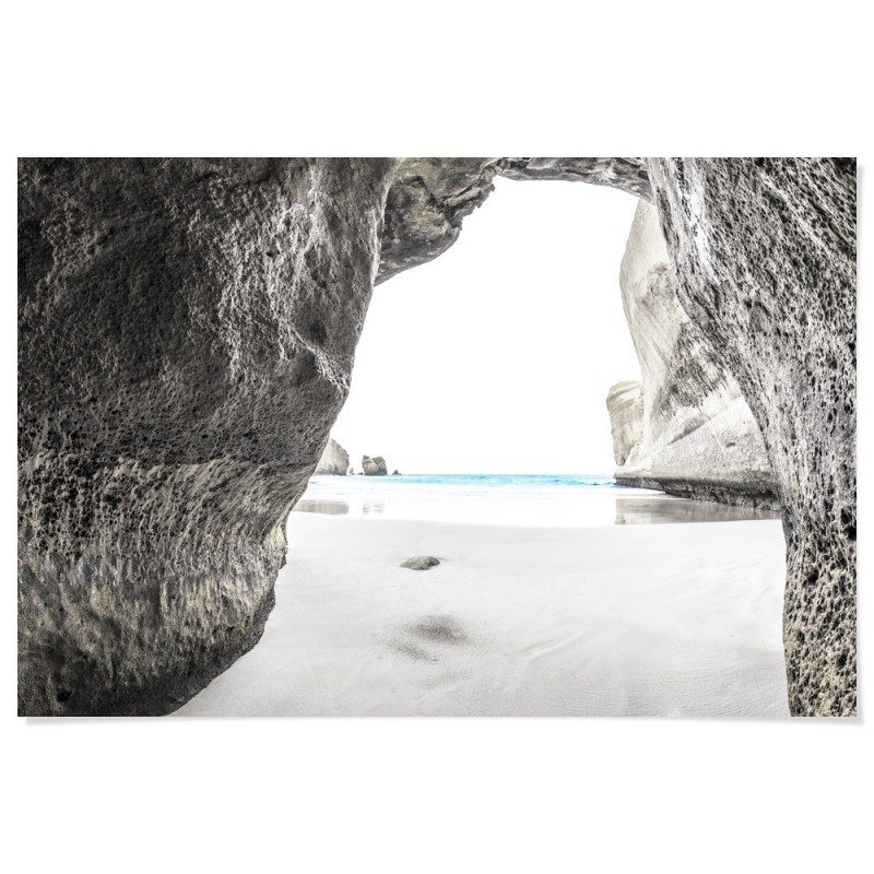 Tunnel Beach Cave Art Print